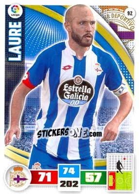 Sticker Laure - Liga BBVA 2015-2016. Adrenalyn XL n. 92 - Panini