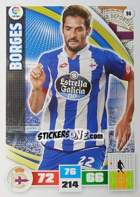 Sticker Borges - Liga BBVA 2015-2016. Adrenalyn XL n. 96 - Panini