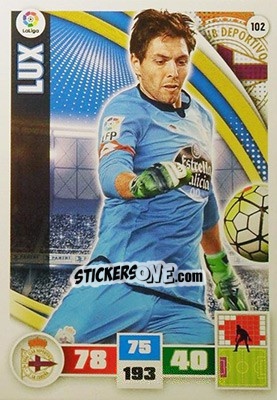 Sticker Germán Lux - Liga BBVA 2015-2016. Adrenalyn XL n. 102 - Panini
