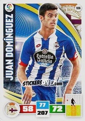 Figurina Juan Domínguez - Liga BBVA 2015-2016. Adrenalyn XL - Panini