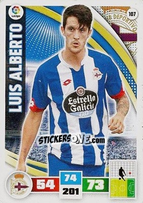 Sticker Luis Alberto - Liga BBVA 2015-2016. Adrenalyn XL n. 107 - Panini