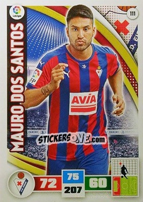 Cromo Mauro dos Santos - Liga BBVA 2015-2016. Adrenalyn XL - Panini