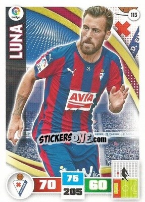 Sticker Luna - Liga BBVA 2015-2016. Adrenalyn XL n. 113 - Panini
