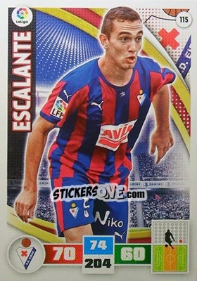 Sticker Escalante - Liga BBVA 2015-2016. Adrenalyn XL n. 115 - Panini