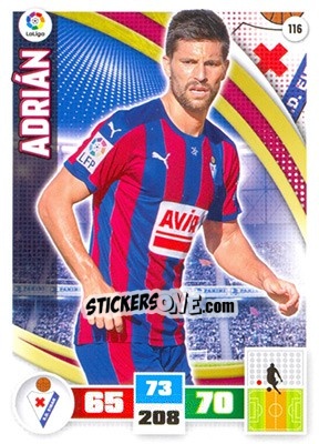 Sticker Adrián - Liga BBVA 2015-2016. Adrenalyn XL n. 116 - Panini