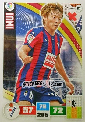 Sticker Inui - Liga BBVA 2015-2016. Adrenalyn XL n. 117 - Panini