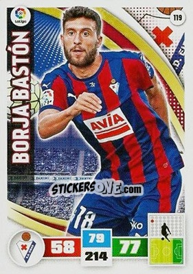 Sticker Borja Bastón - Liga BBVA 2015-2016. Adrenalyn XL n. 119 - Panini
