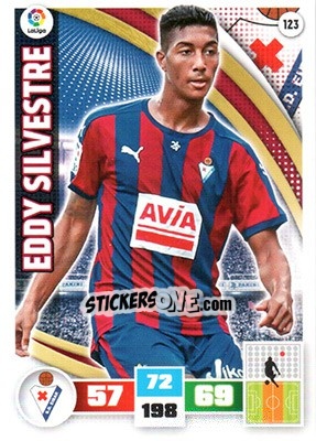Sticker Eddy Silvestre - Liga BBVA 2015-2016. Adrenalyn XL n. 123 - Panini