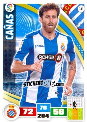 Sticker Cañas - Liga BBVA 2015-2016. Adrenalyn XL n. 141 - Panini