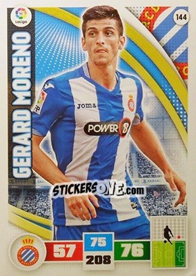 Sticker Gerard Moreno - Liga BBVA 2015-2016. Adrenalyn XL n. 144 - Panini