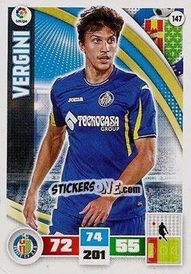 Figurina Vergini - Liga BBVA 2015-2016. Adrenalyn XL - Panini