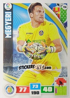 Sticker Megyeri - Liga BBVA 2015-2016. Adrenalyn XL n. 156 - Panini