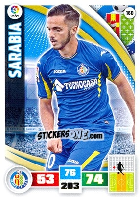 Sticker Sarabia - Liga BBVA 2015-2016. Adrenalyn XL - Panini