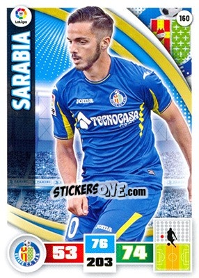 Figurina Sarabia - Liga BBVA 2015-2016. Adrenalyn XL - Panini