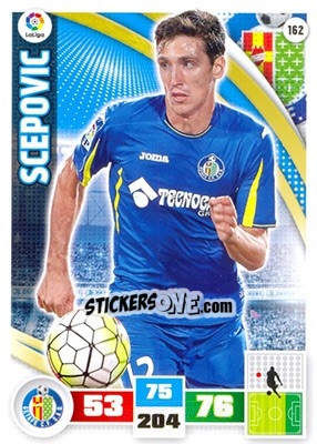 Sticker Scepovic - Liga BBVA 2015-2016. Adrenalyn XL n. 162 - Panini
