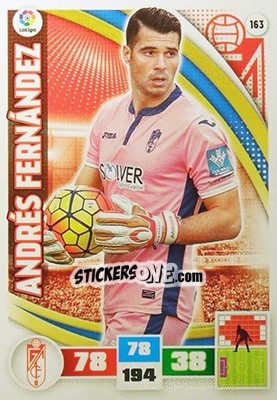 Figurina Andrés Fernández - Liga BBVA 2015-2016. Adrenalyn XL - Panini