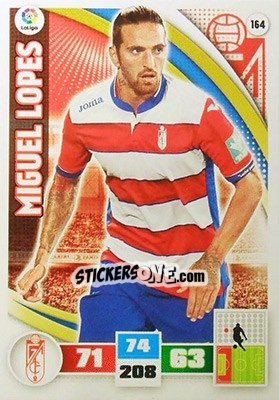 Sticker Miguel Lopes - Liga BBVA 2015-2016. Adrenalyn XL n. 164 - Panini