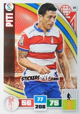 Sticker Piti - Liga BBVA 2015-2016. Adrenalyn XL n. 171 - Panini