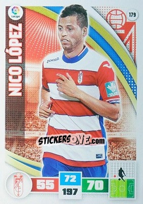 Sticker Nico López - Liga BBVA 2015-2016. Adrenalyn XL n. 179 - Panini