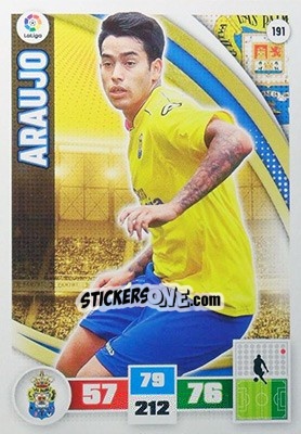 Sticker Araujo - Liga BBVA 2015-2016. Adrenalyn XL n. 191 - Panini