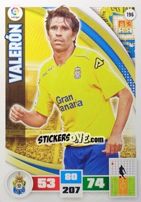 Sticker Valerón - Liga BBVA 2015-2016. Adrenalyn XL n. 196 - Panini