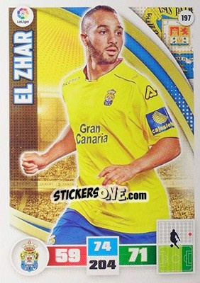 Cromo El Zhar - Liga BBVA 2015-2016. Adrenalyn XL n. 197 - Panini
