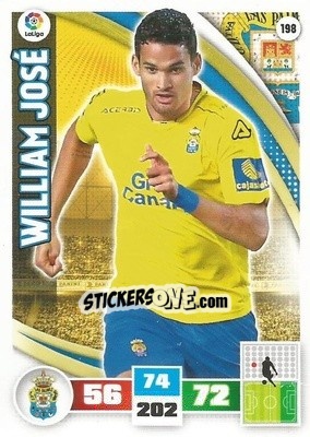 Figurina William José - Liga BBVA 2015-2016. Adrenalyn XL - Panini