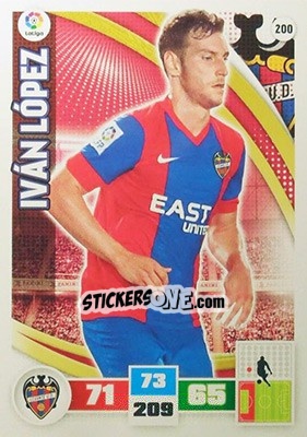 Sticker Iván López - Liga BBVA 2015-2016. Adrenalyn XL n. 200 - Panini