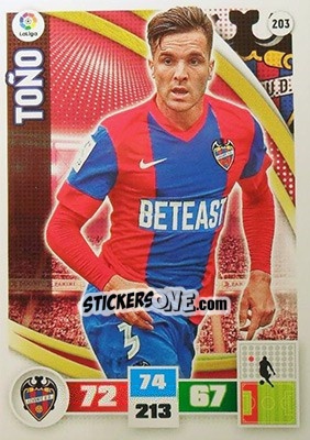 Sticker Toño - Liga BBVA 2015-2016. Adrenalyn XL n. 203 - Panini