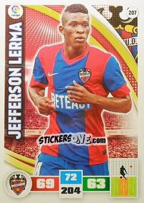 Sticker Jefferson Lerma - Liga BBVA 2015-2016. Adrenalyn XL n. 207 - Panini