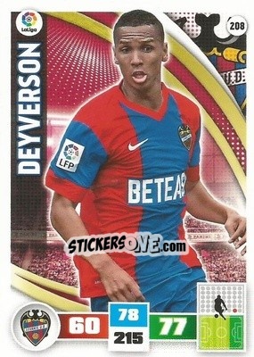 Sticker Deyverson - Liga BBVA 2015-2016. Adrenalyn XL n. 208 - Panini