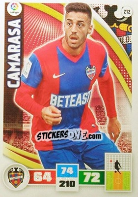 Cromo Camarasa - Liga BBVA 2015-2016. Adrenalyn XL n. 212 - Panini