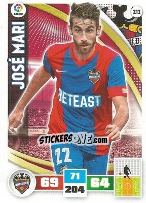 Sticker José Mari - Liga BBVA 2015-2016. Adrenalyn XL n. 213 - Panini