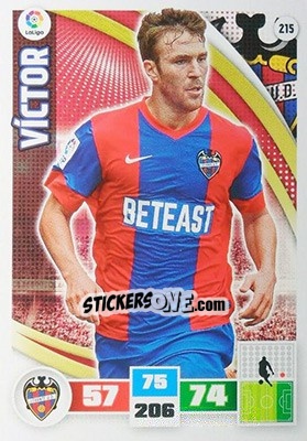 Sticker Víctor - Liga BBVA 2015-2016. Adrenalyn XL n. 215 - Panini