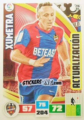 Sticker Xumetra - Liga BBVA 2015-2016. Adrenalyn XL n. 216bis - Panini