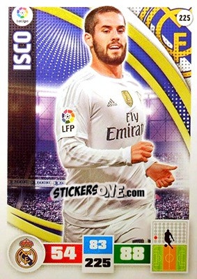 Sticker Isco - Liga BBVA 2015-2016. Adrenalyn XL n. 225 - Panini