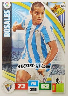 Sticker Rosales - Liga BBVA 2015-2016. Adrenalyn XL n. 236 - Panini