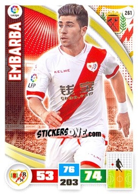 Sticker Embarba - Liga BBVA 2015-2016. Adrenalyn XL n. 261 - Panini