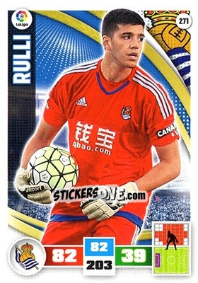 Cromo Rulli - Liga BBVA 2015-2016. Adrenalyn XL n. 271 - Panini