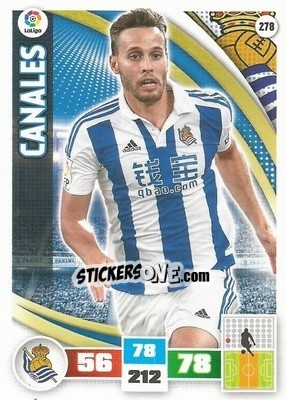 Sticker Canales - Liga BBVA 2015-2016. Adrenalyn XL - Panini