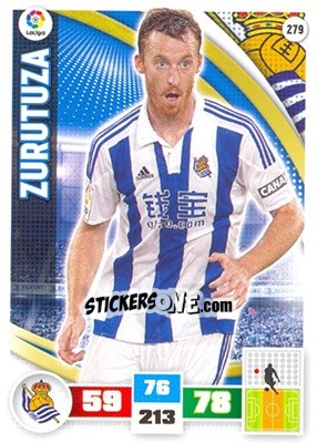 Sticker Zurutuza - Liga BBVA 2015-2016. Adrenalyn XL - Panini