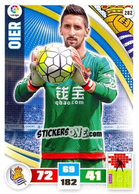 Sticker Oier - Liga BBVA 2015-2016. Adrenalyn XL n. 282 - Panini