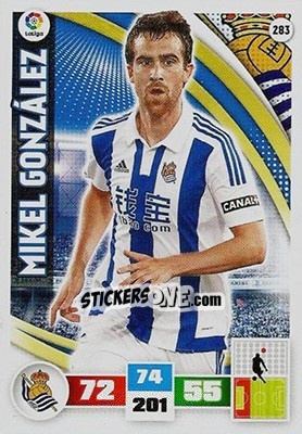 Cromo Mikel González - Liga BBVA 2015-2016. Adrenalyn XL n. 283 - Panini