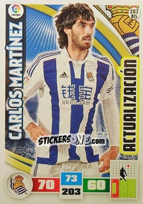 Sticker Carlos Martínez - Liga BBVA 2015-2016. Adrenalyn XL n. 283bis - Panini