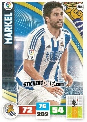 Cromo Markel - Liga BBVA 2015-2016. Adrenalyn XL n. 284 - Panini
