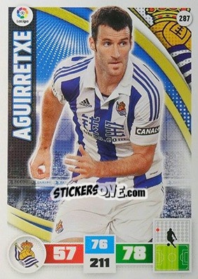 Sticker Aguirretxe - Liga BBVA 2015-2016. Adrenalyn XL n. 287 - Panini