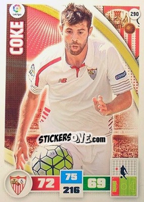 Sticker Coke - Liga BBVA 2015-2016. Adrenalyn XL n. 290 - Panini