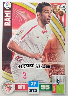 Sticker Adil Rami - Liga BBVA 2015-2016. Adrenalyn XL n. 292 - Panini