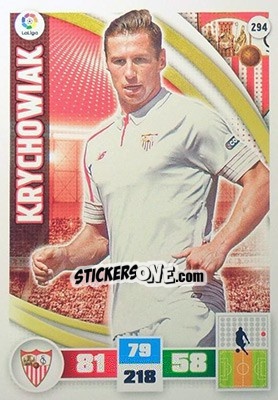 Sticker Krychowiak - Liga BBVA 2015-2016. Adrenalyn XL n. 294 - Panini