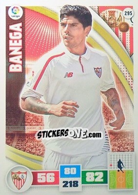 Sticker Banega - Liga BBVA 2015-2016. Adrenalyn XL n. 295 - Panini